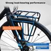 Bicycle Luggage Carrier Cycling Cargo Rear Rack Luggage Touring Carrier Racks Easy-to-Install Front Pannier Rack Stand Footstock