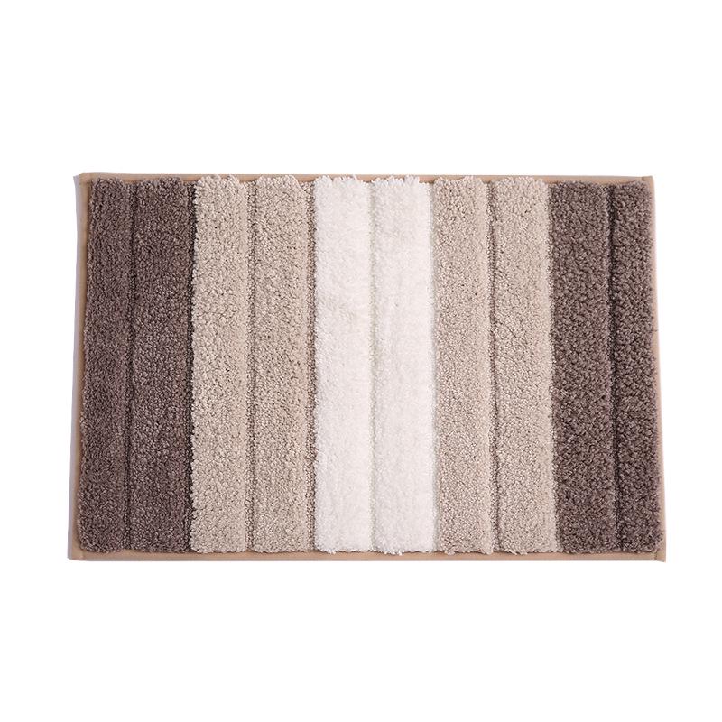 Neue einfache Streifen Schlafmatte Fußmatte Teppich Badezimmer Bad Rutschfest Saugfähig Fußmatte