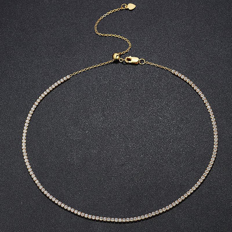 

Color Moissanite Dia Woman Pendant Sier Necklace for Women Chains Party Bridal Fine Jewelry Silver Necklace