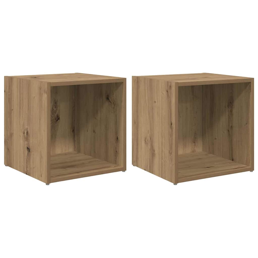 TV Cabinet Set 2 Pcs Artisan Oak 37 X 35 X 37.5 Cm