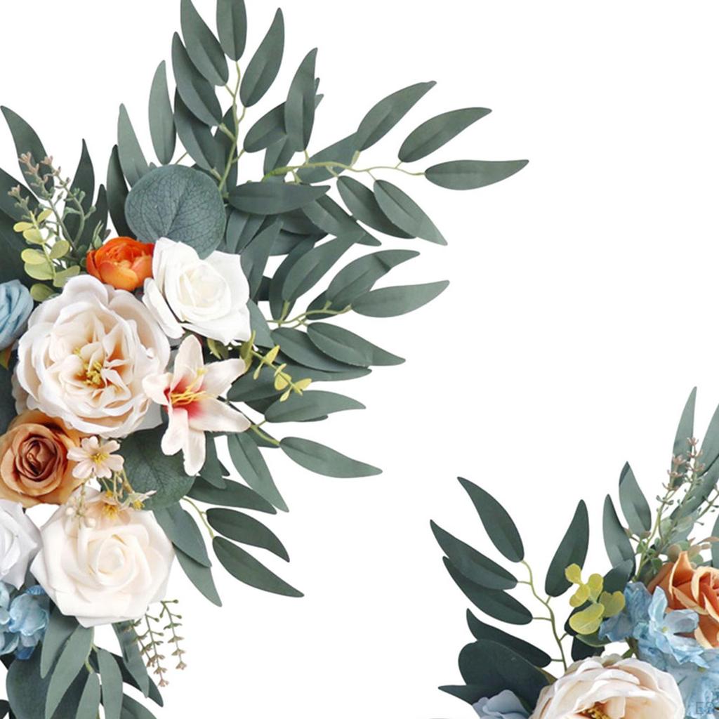 2 Artificial Wedding Flowers, Swag Floral Arrangement, Rustic Welcome Sign, Holiday Window