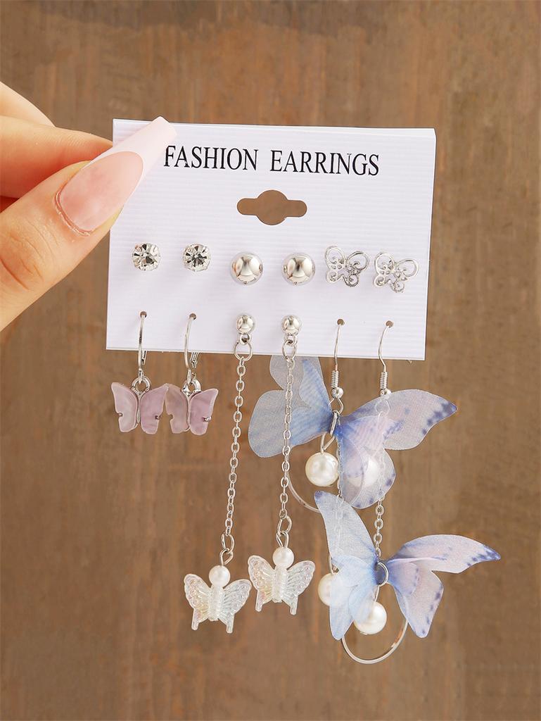 Trendy Colorful Earrings Set For Women Girls Green Resin Pearl Gold Color Metal Circle Dangle Earrings 2026 New Fashion
