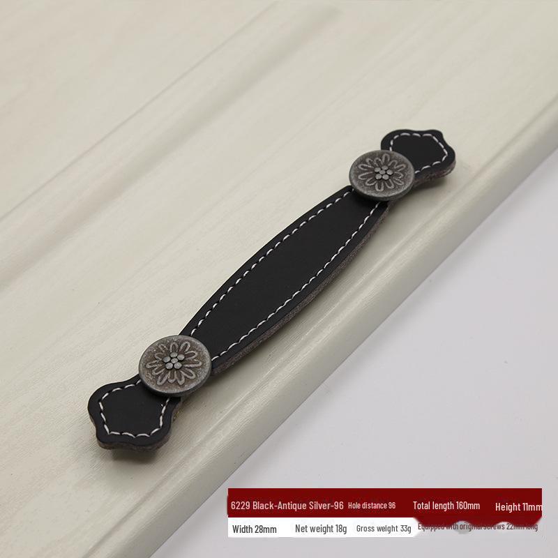 Brown Leather Handle for European Modern Cabinets and Wardrobes