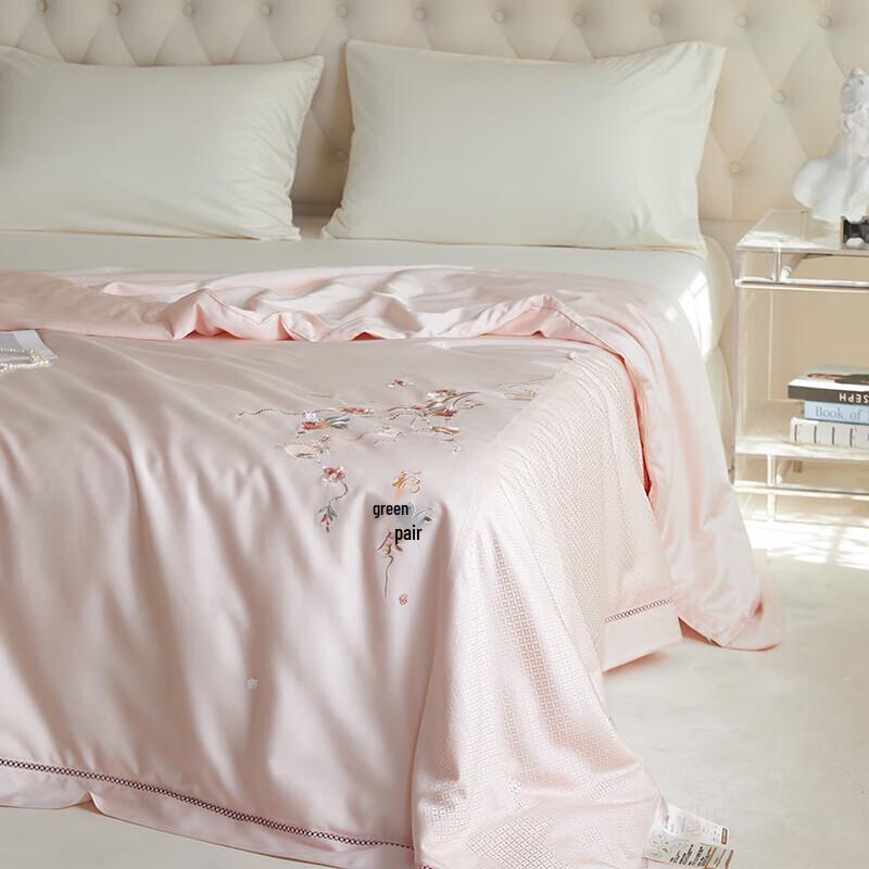 FIRS Tencel Cotton Tussah Silk Quilt with Su Embroidery