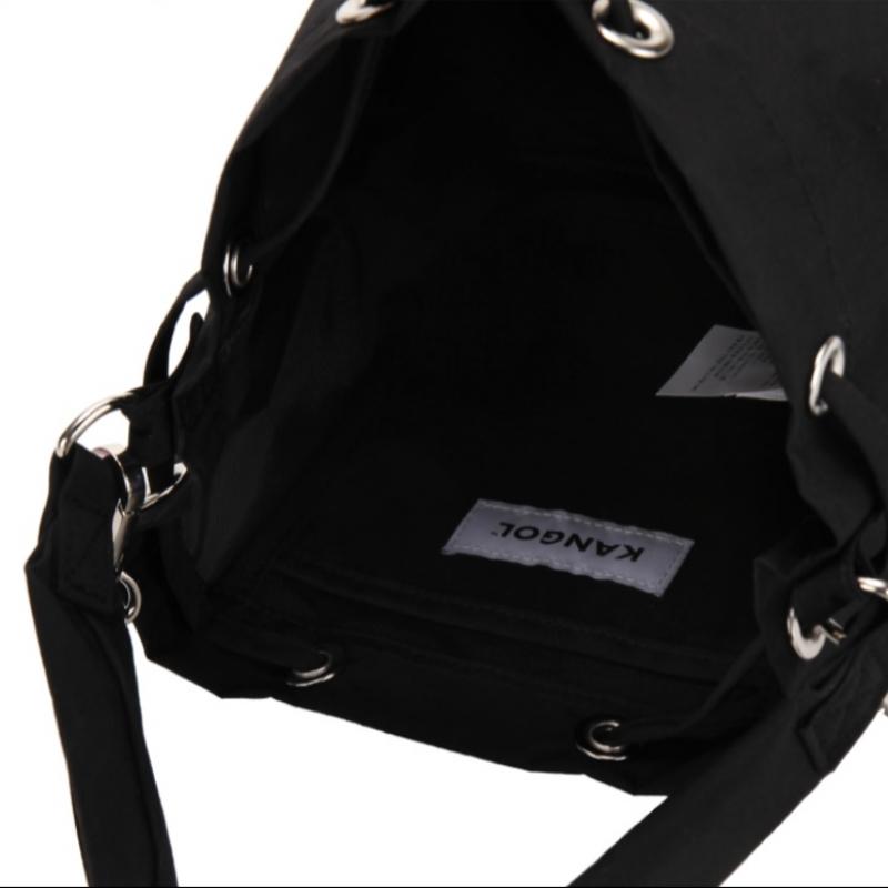 Kangol Bucket Bag Black 3392 Nylon Amber