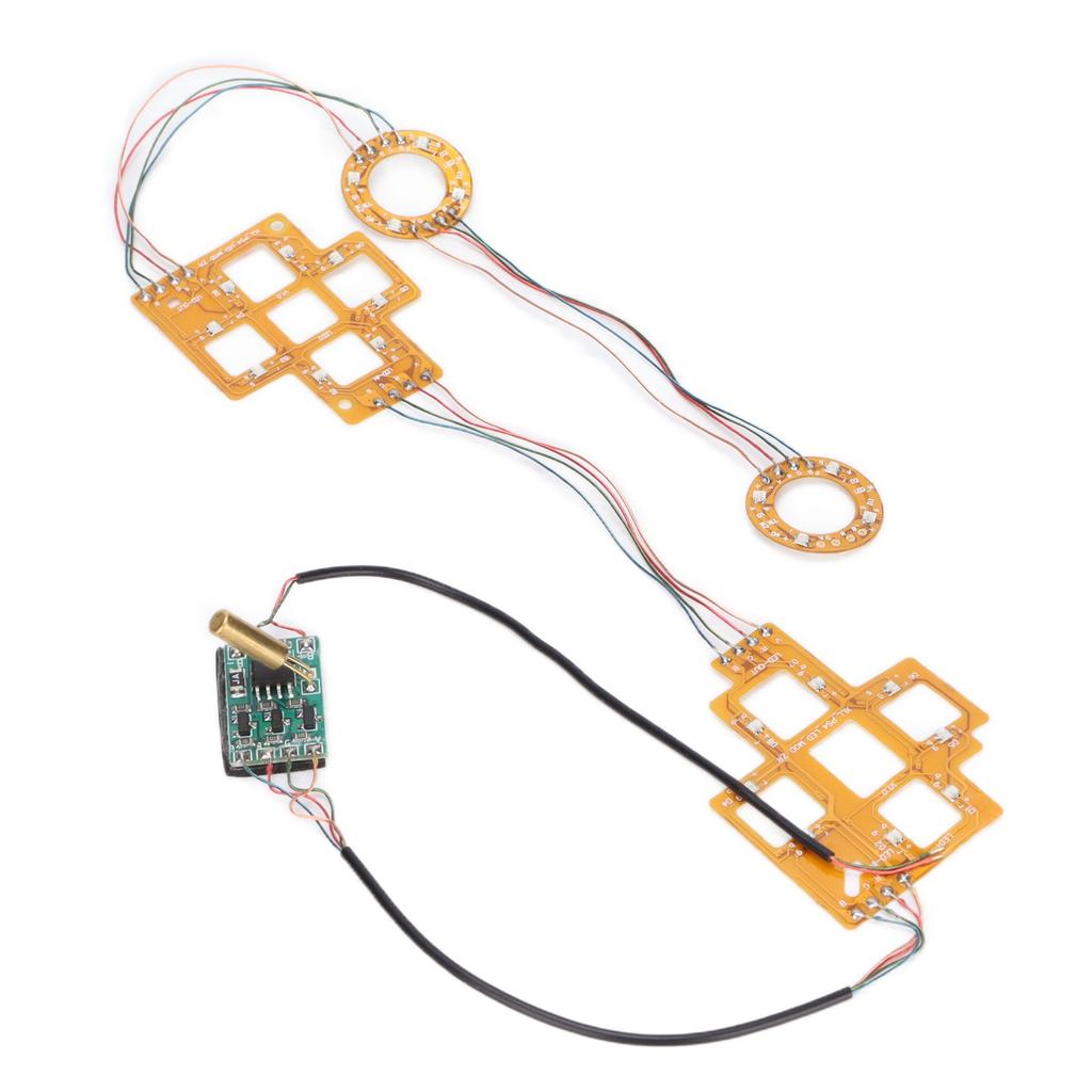 Wireless Controller LED Light Board for PS5 Multicolor Board with Rocker Joystick Cap Cross Key
