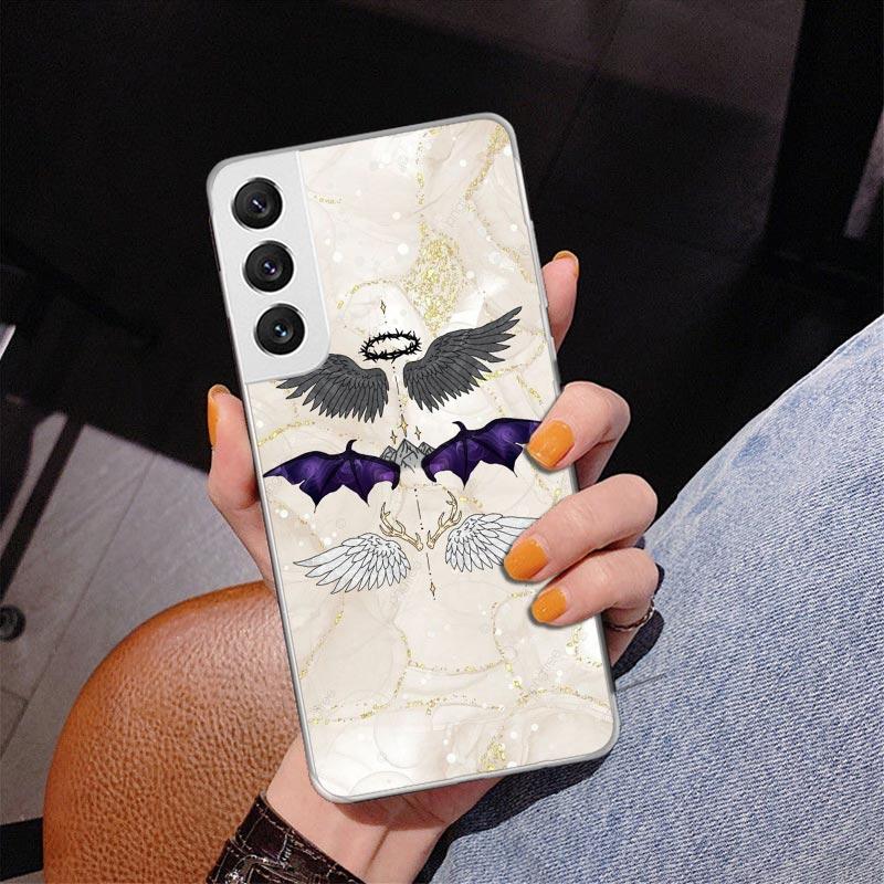 F-Fourth W-Wing Dragon Phnoe Case for Samsung Galaxy S26 S25 Edge S23 S24 Ultra S22 Plus S21 S20 FE Unique Cover Soft Coque Gala