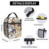 Fairys Tails Insulated Lunch Bags Cooler Bag Reusable,Meal Container Cartoon Large Tote Lunch Box Girl Boy Work  Picnic