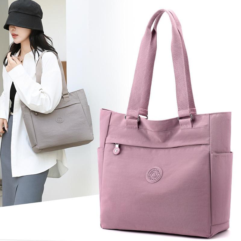 Autumn New Large-capacity Shoulder Canvas Bag Women Go Out Middle-aged Mother Bag Simple Casual Women's Bag