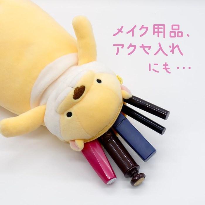 Sinadaglobal Mochi Series Mochikawa Otter Pen Pouch Gray 9x8x18cm MPKW-0180G