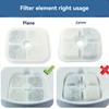 16-Pack Replacement Filters for Cat Smart Fountain Pet Water Dispenser Filter 8.5*8.5*0.9CM 16 Pet Filter Cartridges + 2
