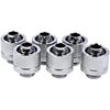Compression Fitting for Alphacool Eiszapfen Liquid Cooling System - Chrome - Socket 16-10mm