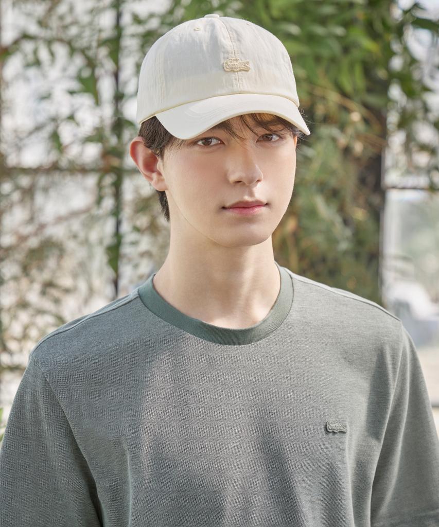 LACOSTE Unisex Washed Basic Color Croc Ball Cap Rk209E-56G 107