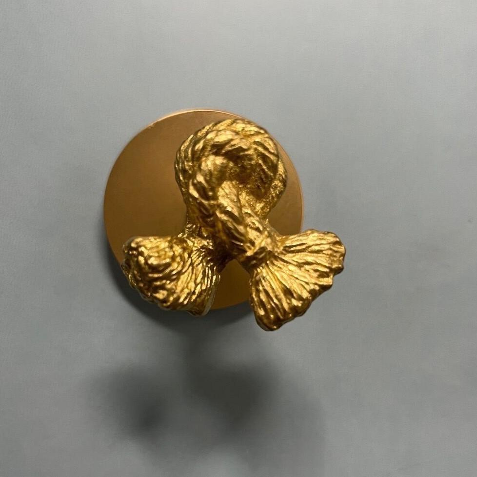 Leaf Ginkgo Brass Angel Bird Dragonfly Wall Hook With Adhesive For Door Decor