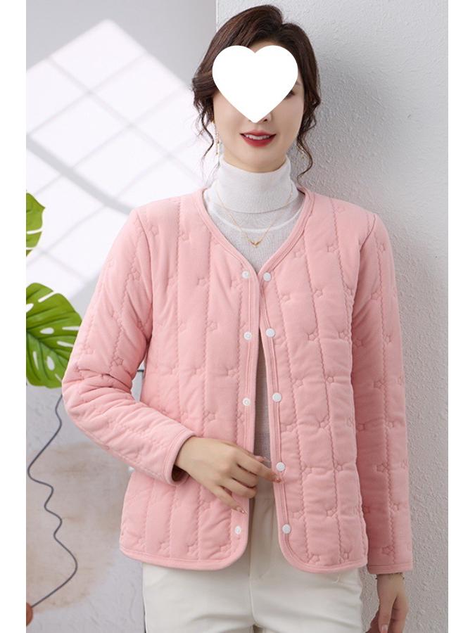 New Autumn/Winter Young Fashion Mom's Silk & Cotton Padded Warm Jacket