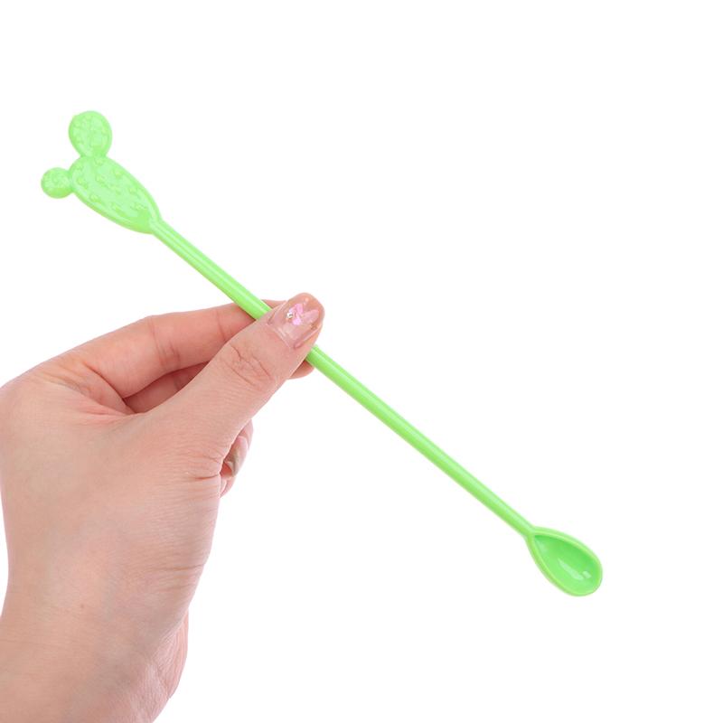 6 Stücke Kunststoff Cocktail Muddler Trinken Wein Decor Cocktail Swizzle Sticks Feigenkaktus Flamingo Wein Rührer Kaffee Puddler
