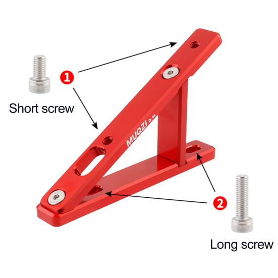 Bike Water Bottle Cage Adapter with Wrench Screws Lightweight Aluminum Alloy Mountain Road Bicycle Water Bottle Holder Mount Base Bike Accessories