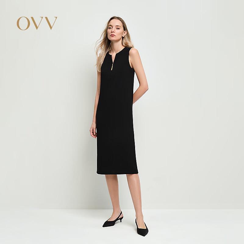 OVV Women s Acetate Blend Tassel Straight Sleeveless Dress L