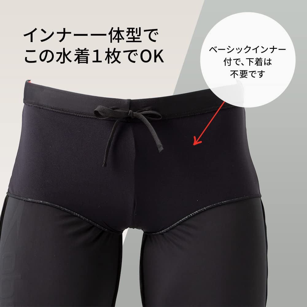 Speedo Fitness Regular Size Size O Men's Swimsuit, SD85S63, Black/Turquoise,