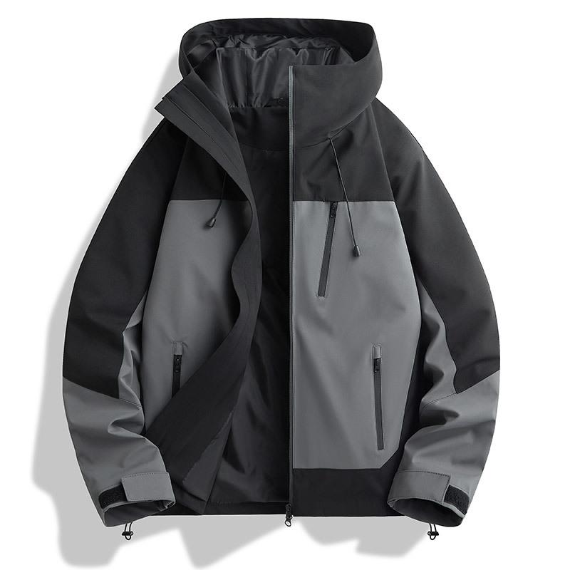 

Jacket men s color blocking 2025 autumn and winter new men s youth windproof fashion casual top jacket trend 4XL