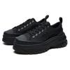 FILA Lava Canvas Sports Slip Resistant, Abrasion Resistant, Height Increasing Low top Casual Shoes Women's Black F12W124155FBK