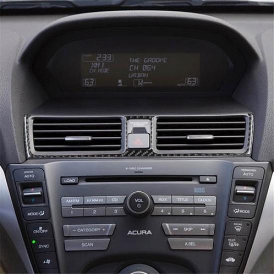 Carbon Fiber Interior Center Air Vent Outlet Cover Trim For Acura TL 2009-14