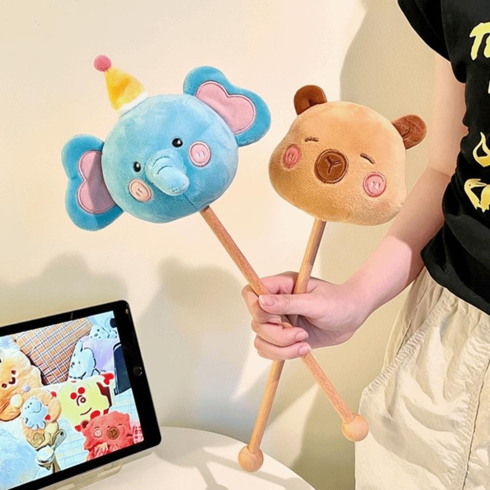 Akupressur-Massagehammer Plüschmaterial Handgehaltener Hammer Massagestab Nackenmassage