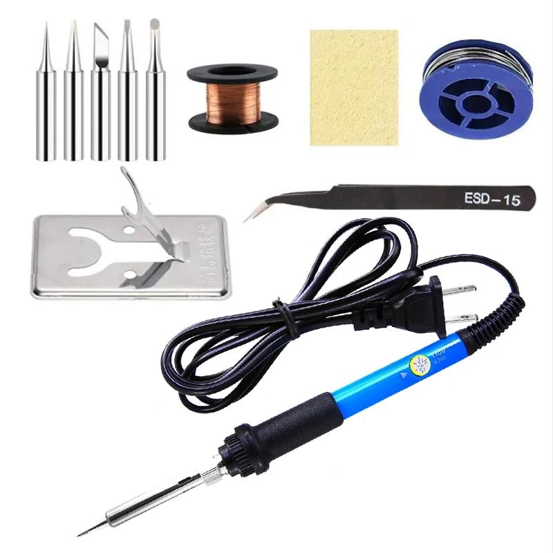 Adjustable Temperature Electric Soldering Iron 220V 60W Multifunctional Welding Solder Rework Station Heat Repair Tools