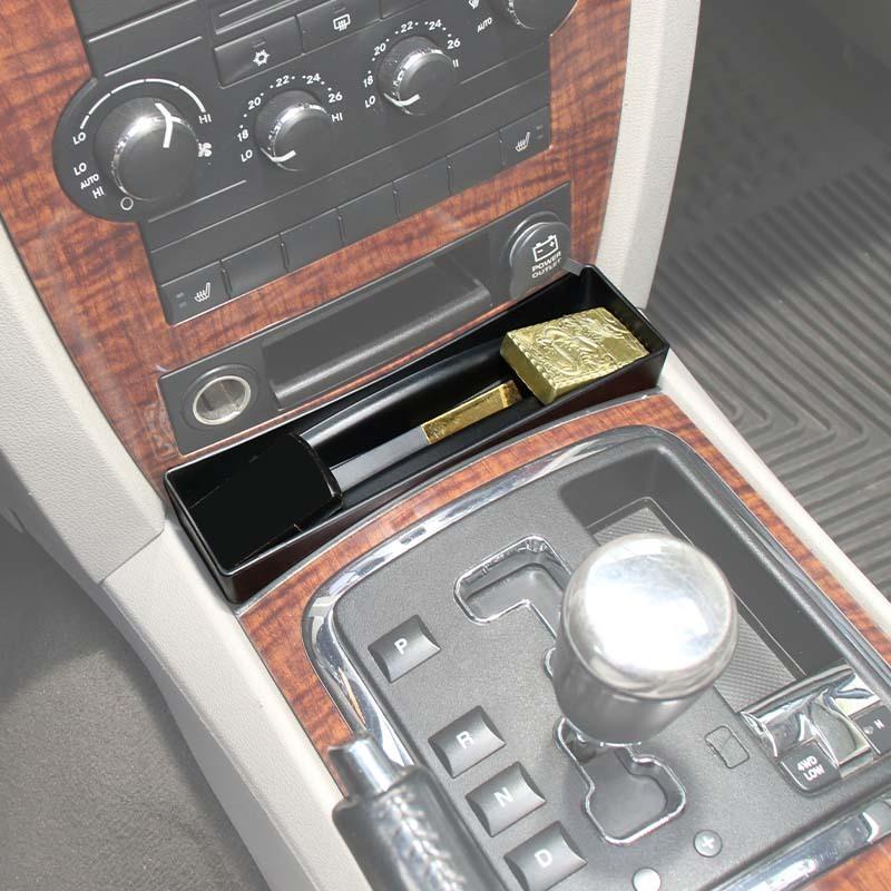 For Jeep Grand Commander  Gear Storage Box Organiser Container For Jeep Grand Cherokee 2006-2010 Car Interior Acessories