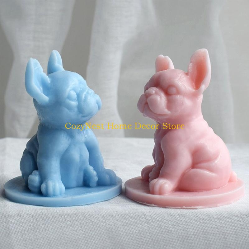 

92MF French Fighting Dog Cake Chocolate Cake Fondant Mold Diy Baking Manual Mold Silicone Fondant Mould CN