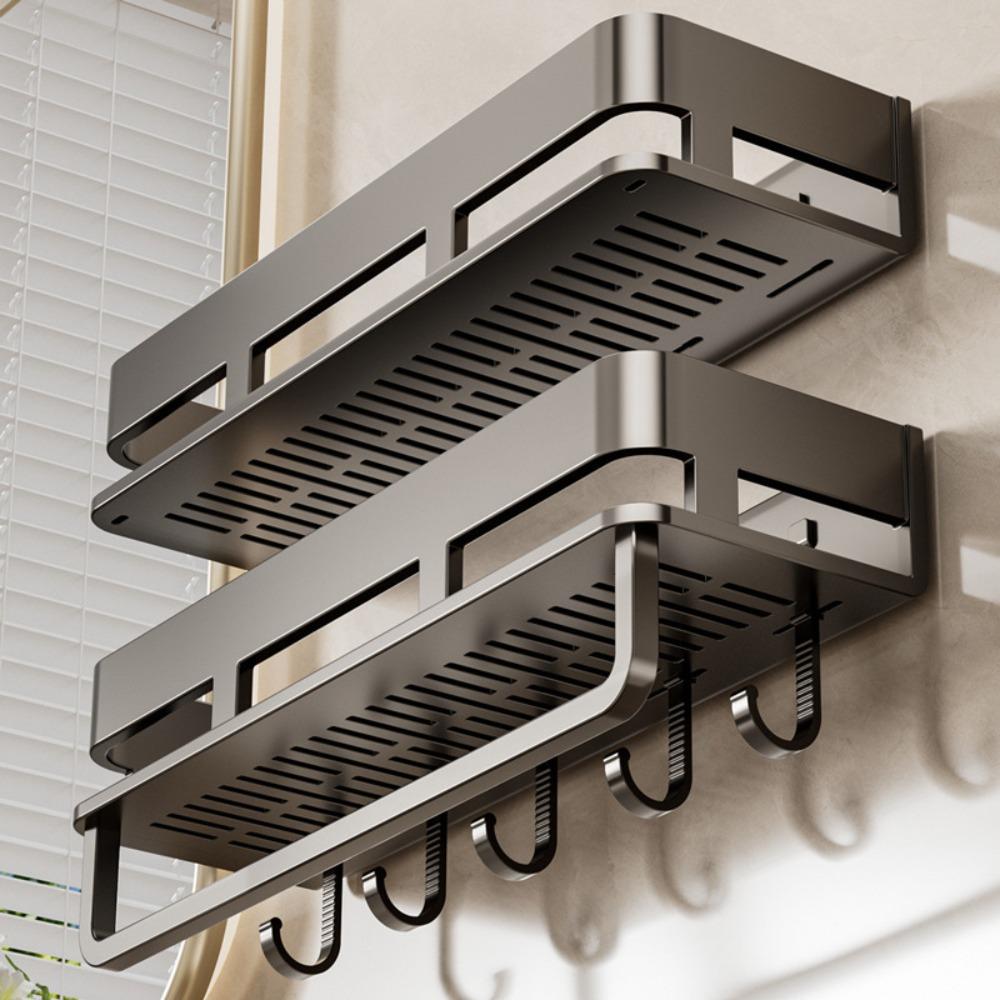 Wear-resistant Bathroom Shelves Moisture-proof Organizer Rack Durable Wall Shelf  Bathroom Storage