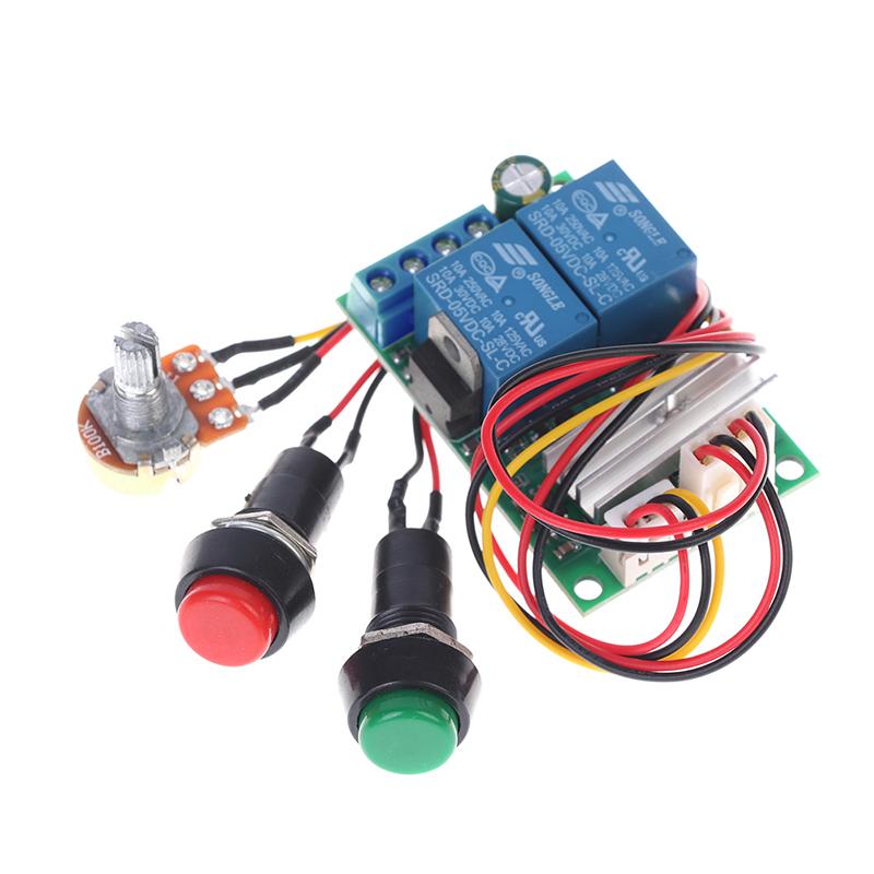 Dc 6V 12V 24V Pwm Dc Motor Hız Kontrol Cihazı İleri Ve Geri Anahtarı