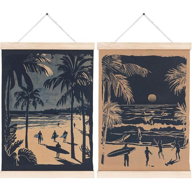 FITIE Vintage Moody Floral Dragonfly Canvas Wall Art Poster, Retro William Morris pired Cottagecore Flower Botanical Dragonfly Wall Decor Prints for