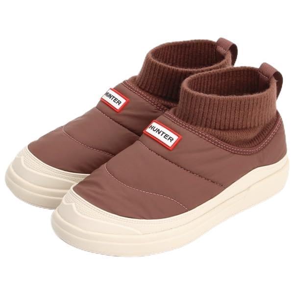 

Hunter Knitted Cuff Slipper Boots in Brown UK3 Women s In/Out Blush/Canvas Cream, (22cm)