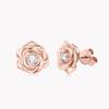 Plated 14K Gold  925 Sterling Silver VVS1 D Color Real Moissanite Diamond Flower Stud Earrings Wedding Fine Jewelry GRA