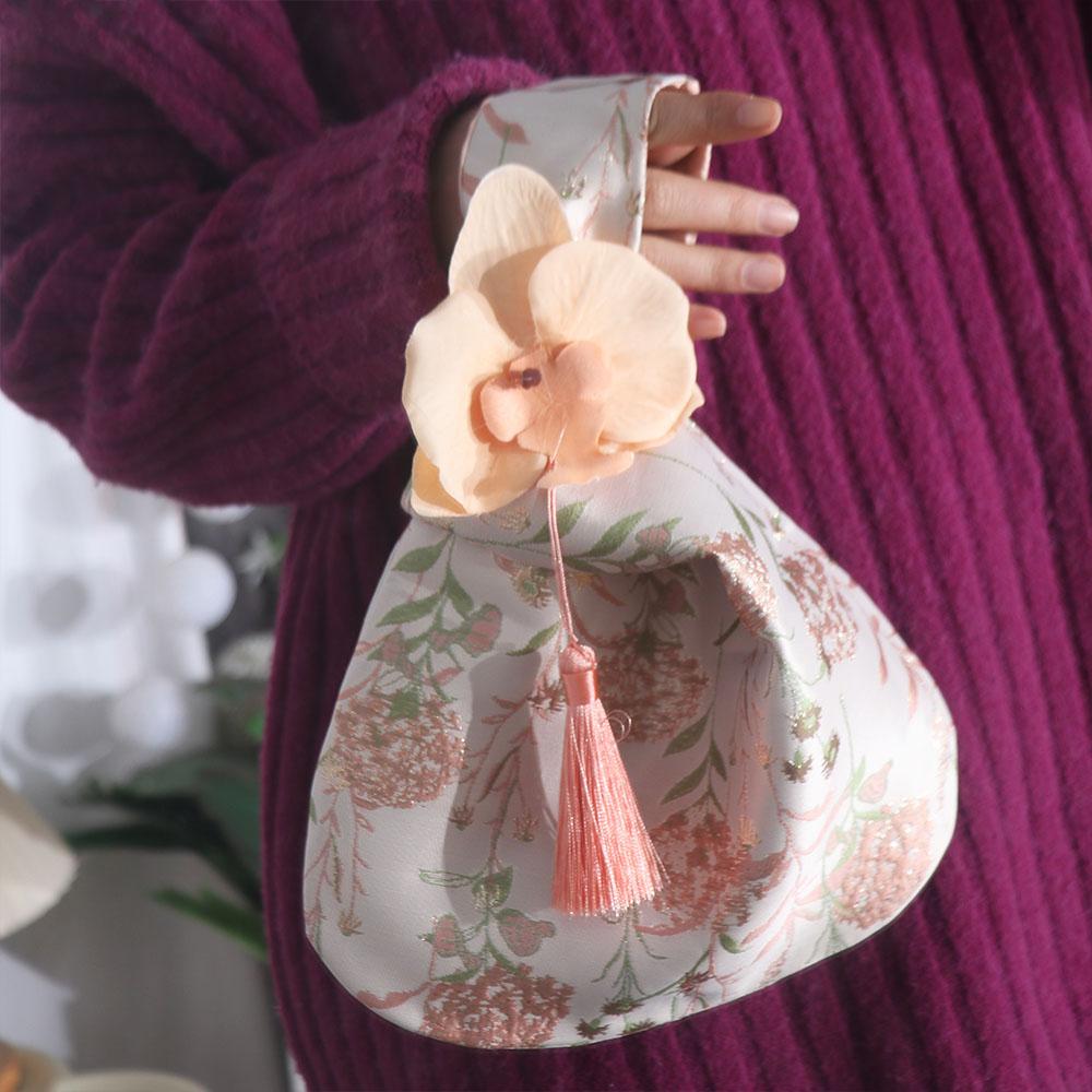 Temperament Chinese Style Handbag Orchid Flower Wedding Candy Bag  Cheongsam Accessories