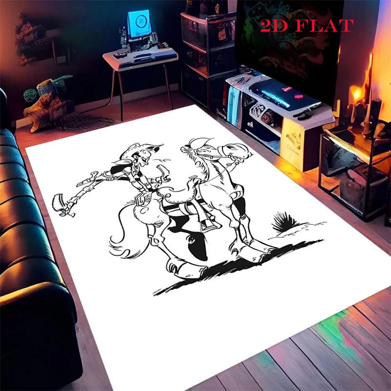 Lucky Luke Pride Carpet Rug for Living Room Bedroom Home Sofa Decoration,Kids play Nonslip Floor Mat