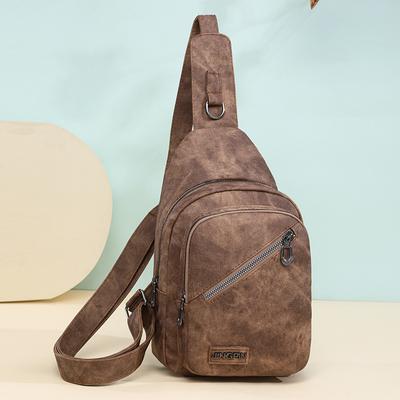 Brusttasche Damen Crossbody Bag Weiche Leder Schultertasche