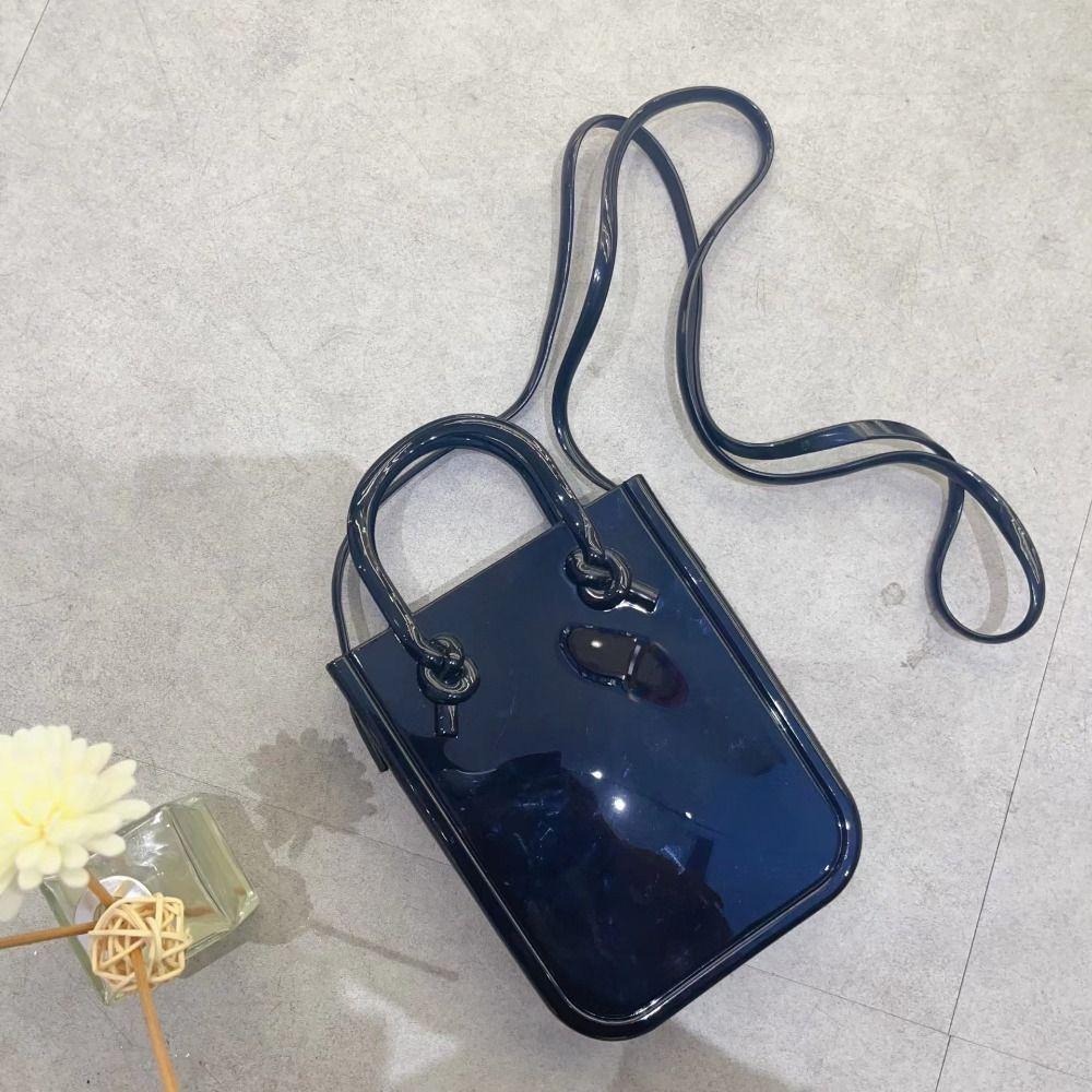 Leisure PVC Shoulder Bag Simple Mini Messenger Bag Fashion Storage Bag Mobile Phone Bag  Vacation