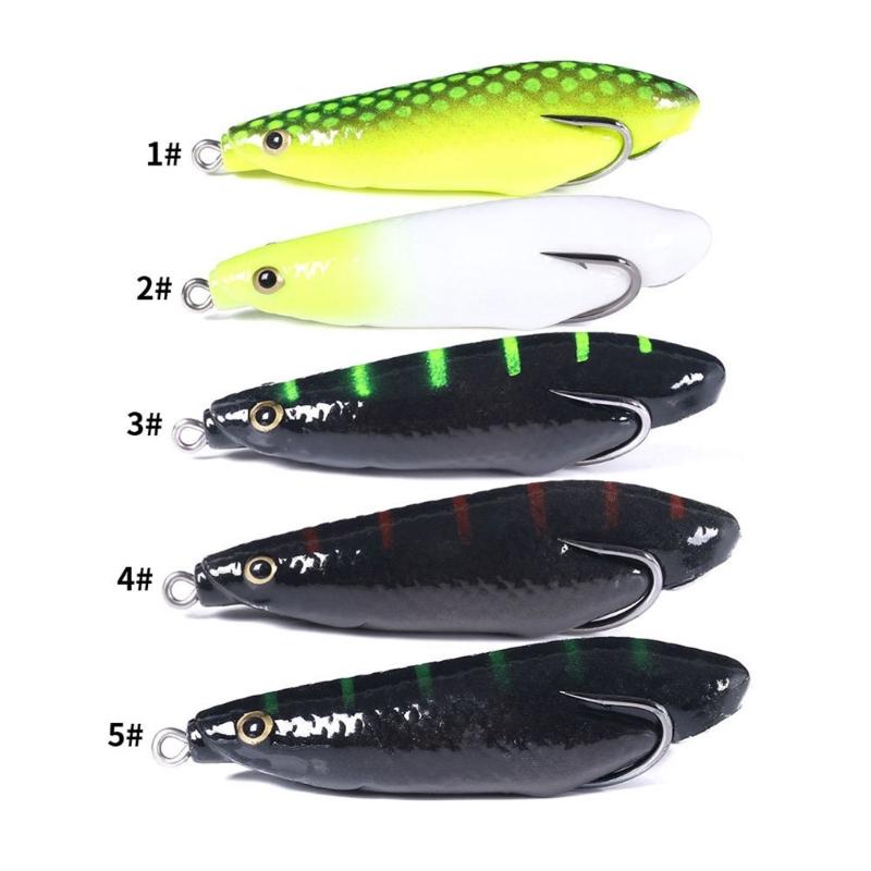 Fishing Lures with Hook Topwater Frogs Lures Soft Frogs Baits for Saltwater Fishing Snakehead Swimbait