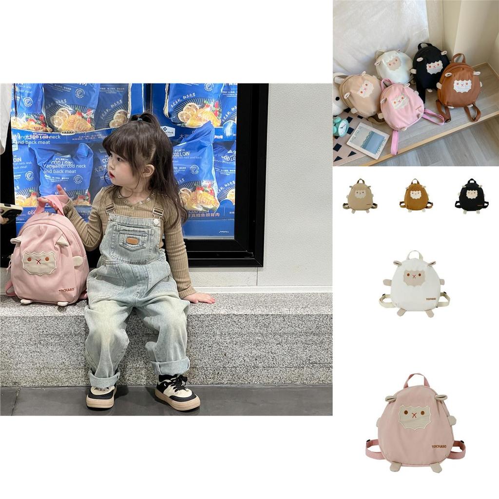 Adorable Lightweight Cartoon Lamb Backpack For Kids Ages 2 To 3 Years Old