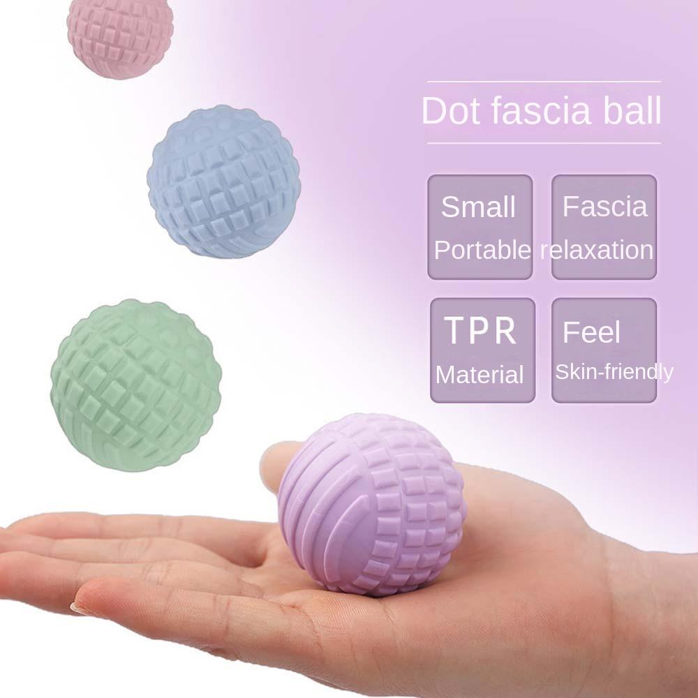 1 bucată Macaron Color TPR Minge de masaj Mingi pentru terapie Yoga Punctul de declanșare Masaj pentru picioare Sala de fitness Echipament de yoga pentru relaxare musculară