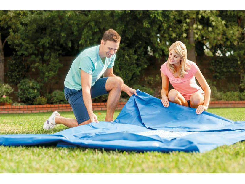 Original Intex Extra Large Rectangular Tubular Frame Children's Family Swimming Pool 28273