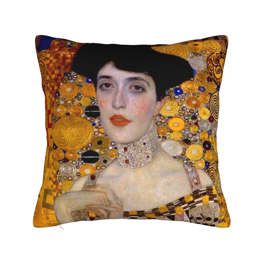 Gustav Klimt The Kiss Square Pillow Cases  Cushion Cover Custom Polyester Decor Throw Pillow Case Cover for Home 18x18