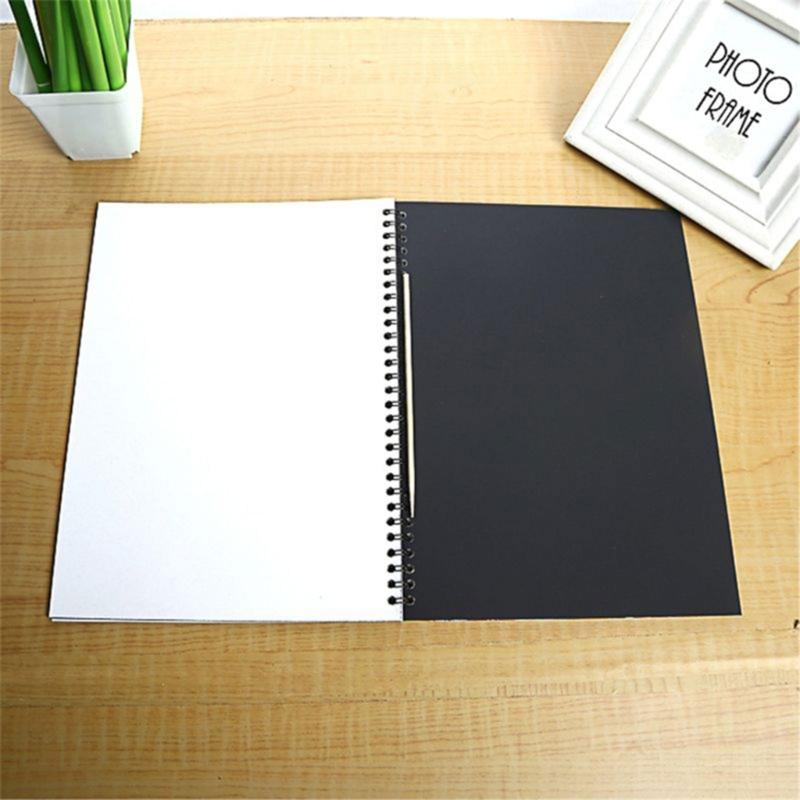 Notes do rysowania z zadrapaniami, z podwójną spiralą, z drewnianym narzędziem dla dzieci i dorosłych, do rysowania artystycznego