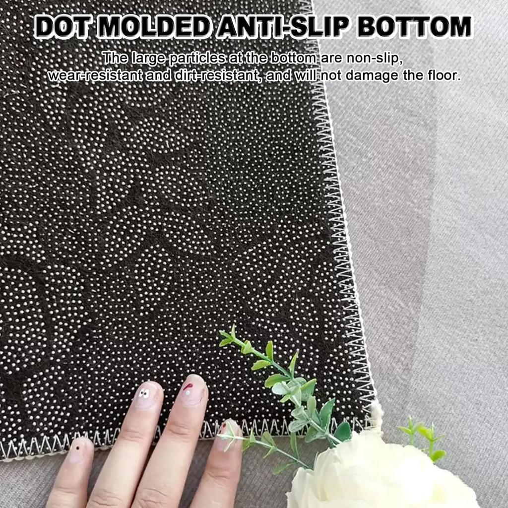 Luxury-Style Geometric Living Room Carpet Anti-Slip And Easy-To-Clean Home Decor For Bedrooms And Study Areas Floor Mat