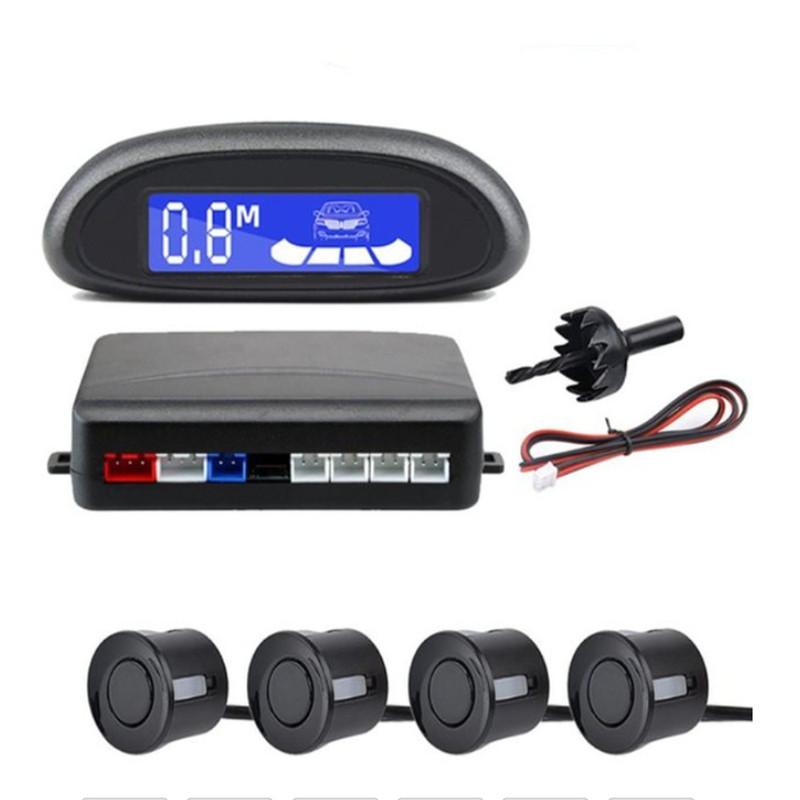 Car Auto Parking LED Parking Radar With 4 Parking Sensors Backup Car Parking Radar Monitor Detector System Backlight Display