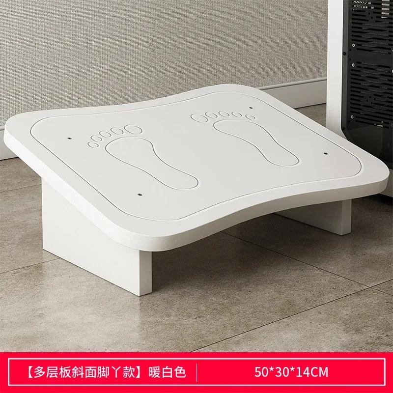 Office Footstool Household Creative Tiptoe Piano Footstool Ergonomic Footrest Under Computer Desk Footrest Wooden Foot Pedal New