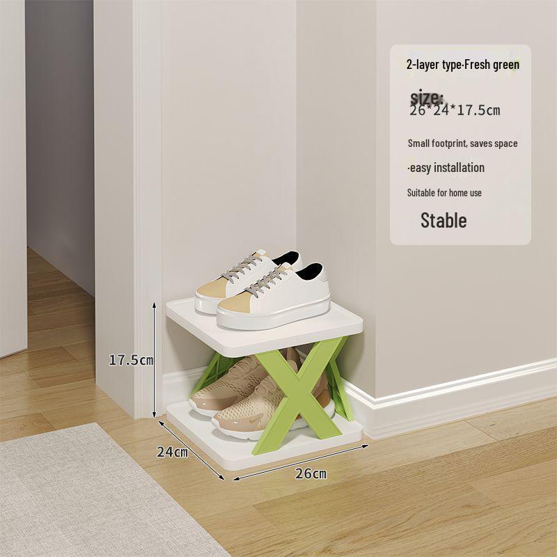 Compact Lightweight Shoe Rack: Space-Saving, Removable Storage for Dorms & Indoor Use