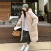 Winter New Cotton-padded Women's Long Down Cotton-padded Jacket Thickened Over the Knee and Ankle Loose Bread-padded Jacket